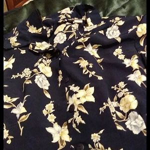 Notations flowered blouse